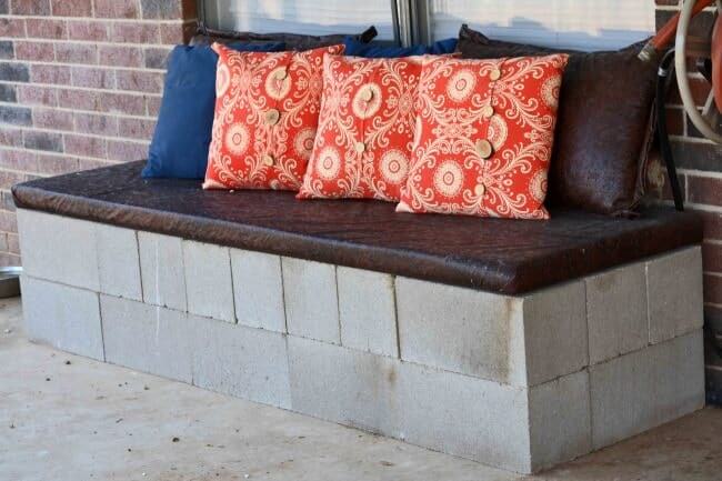 Concrete garden seating ideas