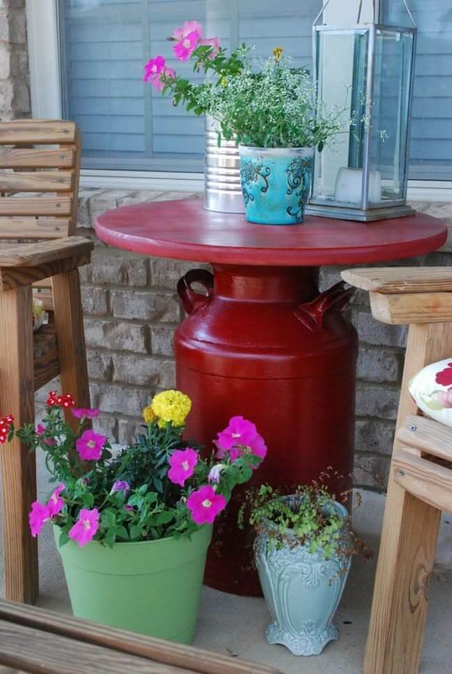 Garden furniture table designs