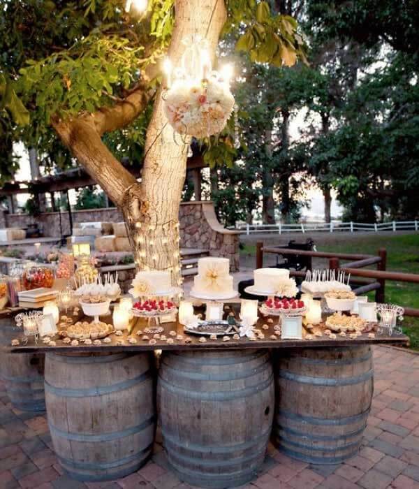Outdoor garden table designs