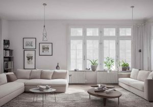dust free clean living room interiors