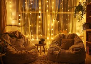 Fairy Lights on Furniture
