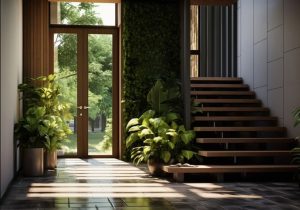Incorporating Natural Elements at entranceway