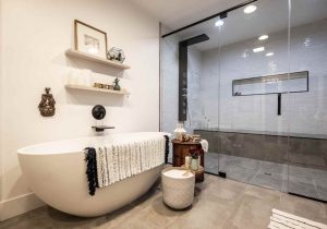 Go Minimalistic for bathroom interiors