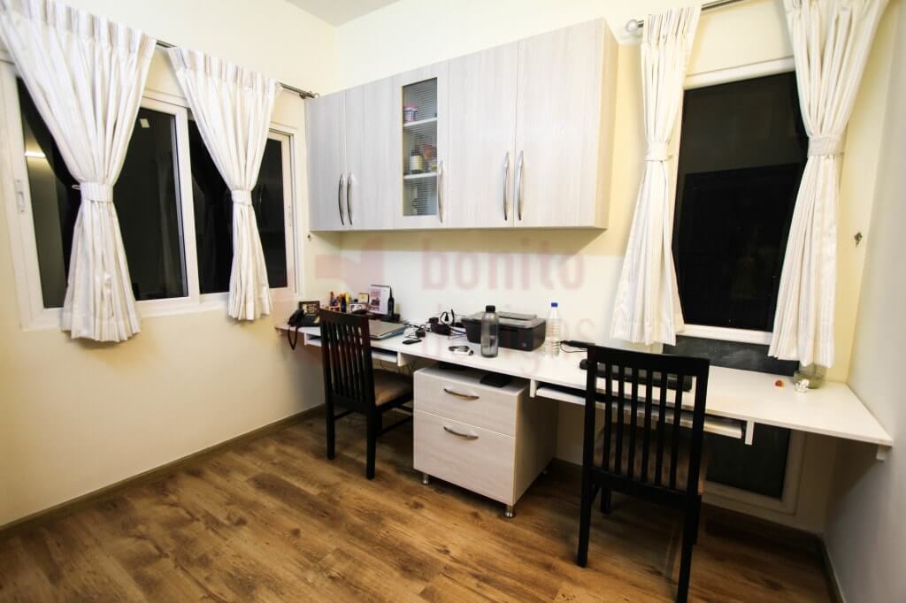 Study Room with Simple Cabinet